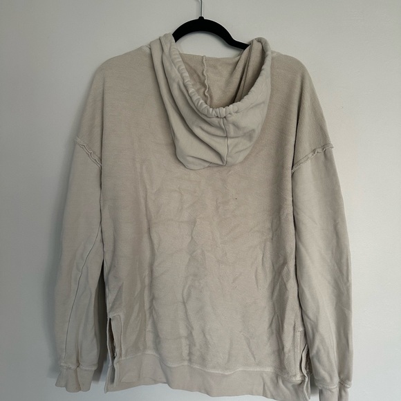 BKE Men’s Hoodie Sweatshirt Medium Beige Half-Zip Cotton - Picture 9 of 9